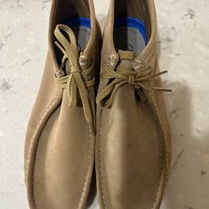 Clarks Extreme Comfort Tan Suede Wallabee Chukka Boots Mens 12